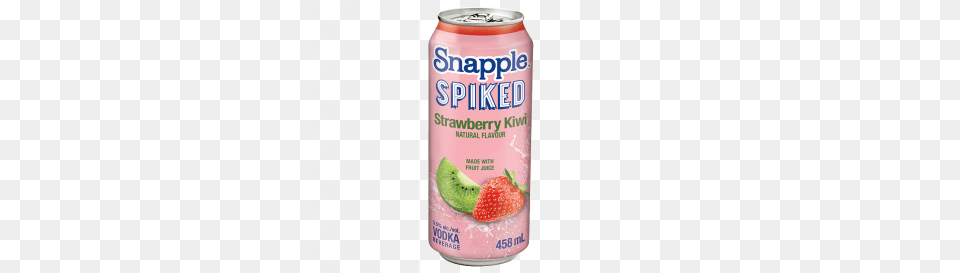Snapple Spiked Strawberry Kiwi Vodka Strawberry, Can, Tin, Beverage, Juice Png