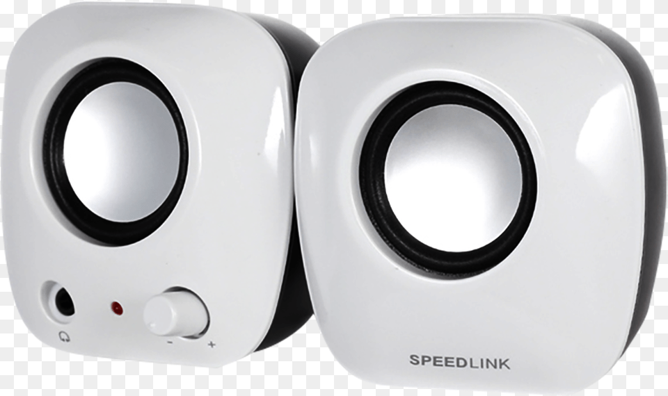 Snappy Stereo Speakers White Computer Speaker, Electronics Png