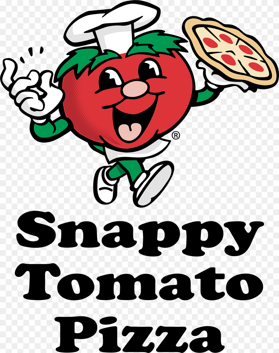 Snappy Tomato Pizza Logo, Cartoon, Baby, Person Free Png