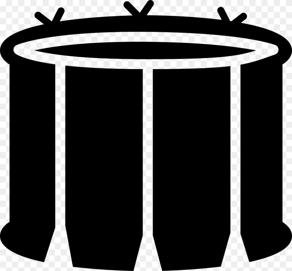 Snare Drum Black And White Snare Drum Black, Mailbox, Stencil Free Transparent Png