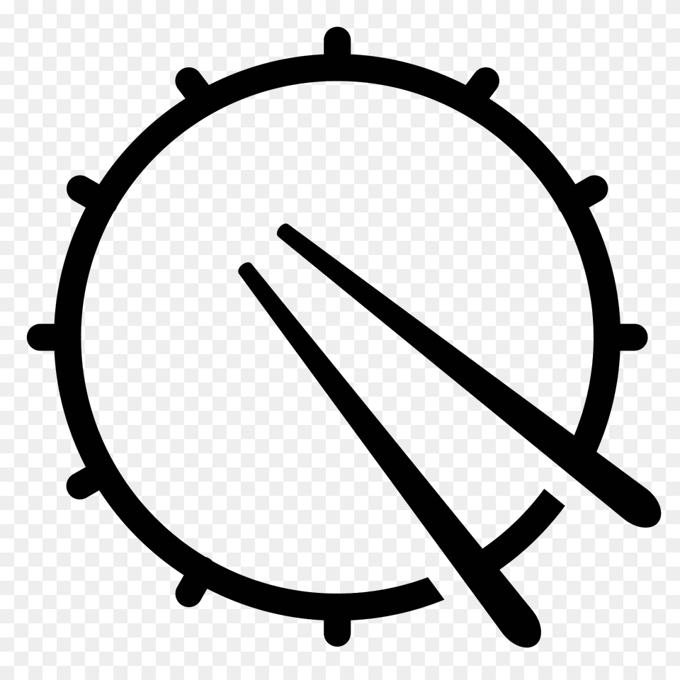 Snare Drum Top Icon, Gray Free Transparent Png