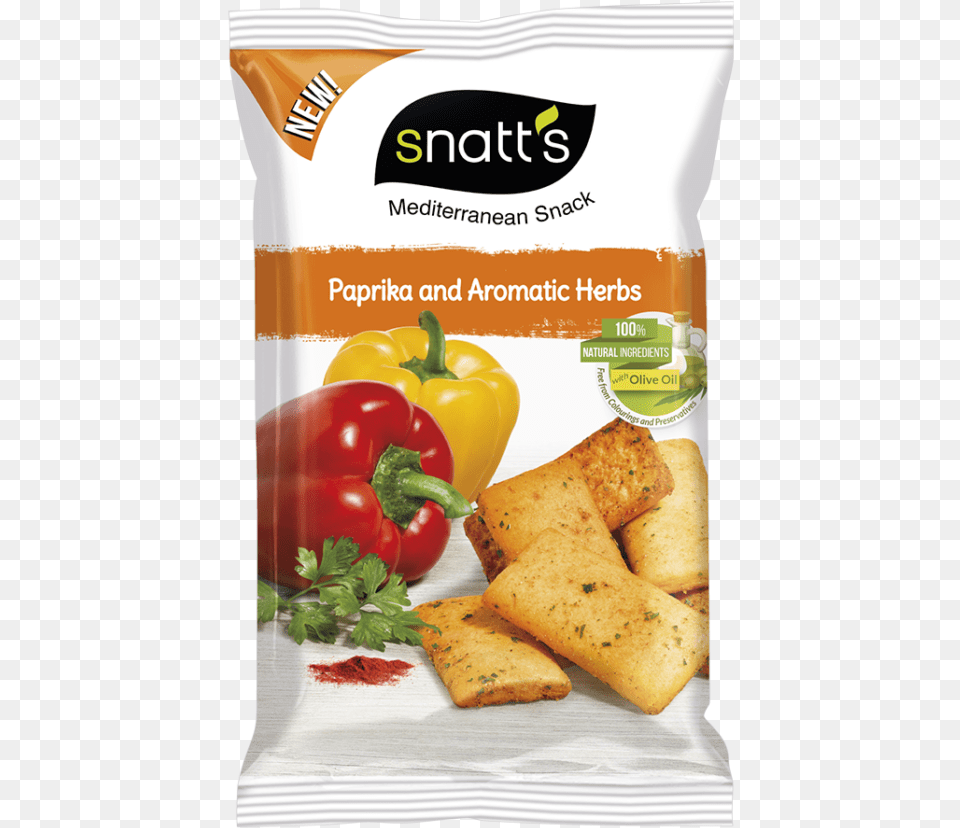 Snatts Chips, Bread, Food, Bell Pepper, Pepper Free Png
