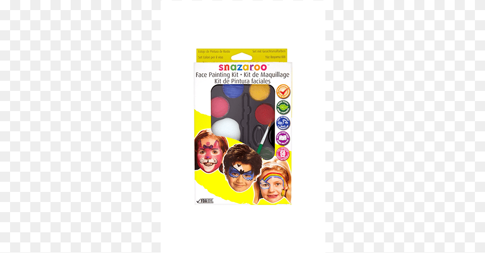 Snazaroo Face Paint Palette Kit Rainbow, Accessories, Sunglasses, Person, Head Png Image