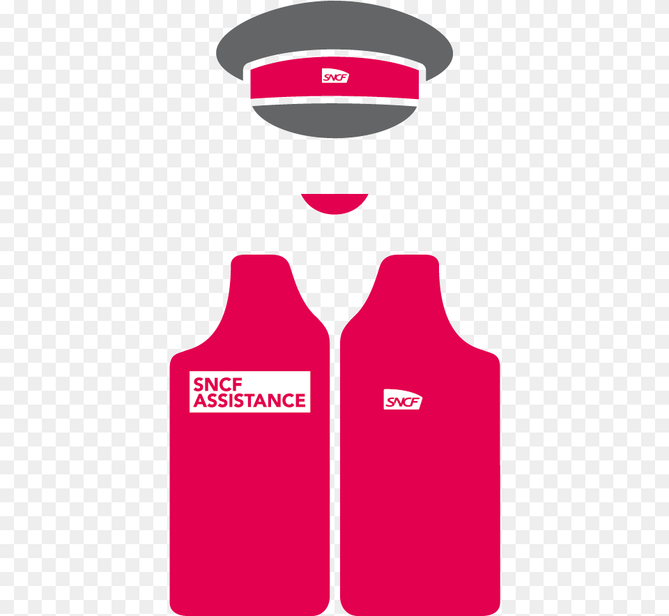 Sncf Assistance Gilets Rouges Itirmia, Clothing, Lifejacket, Vest, Smoke Pipe Free Png