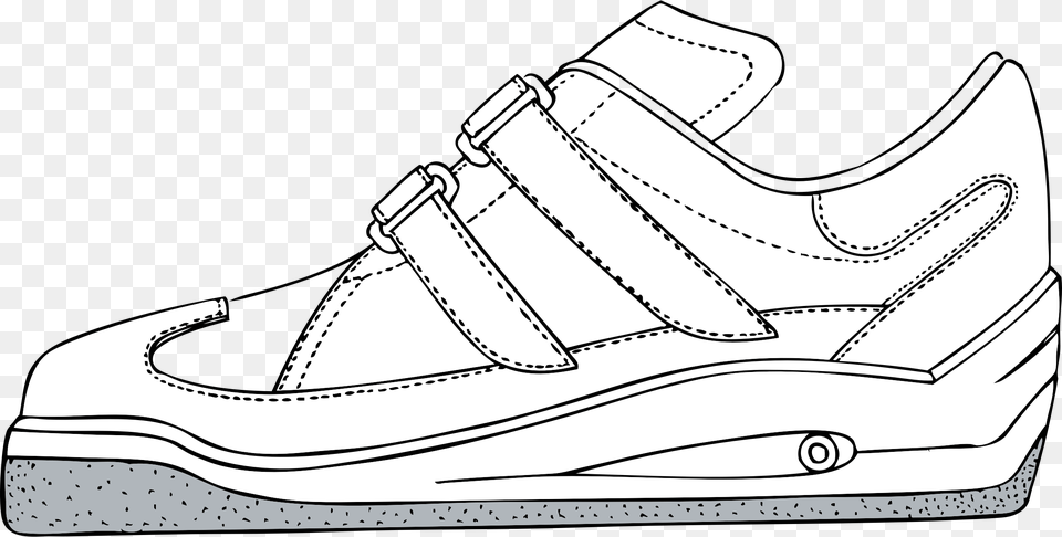 Sneaker Clipart Sport Shoe Shoe Coloring Page, Clothing, Footwear, Plant, Lawn Mower Free Transparent Png