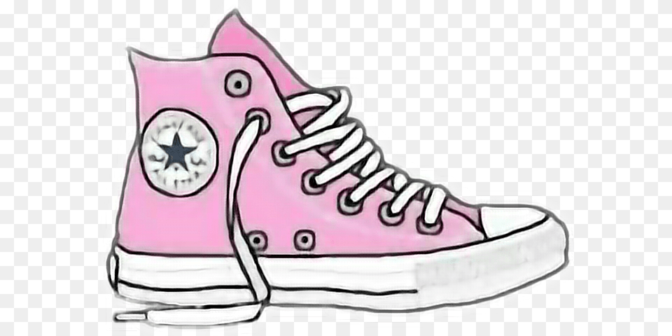 Sneakers Clipart Picsart Converse Sticker, Clothing, Footwear, Shoe, Sneaker Free Png Download