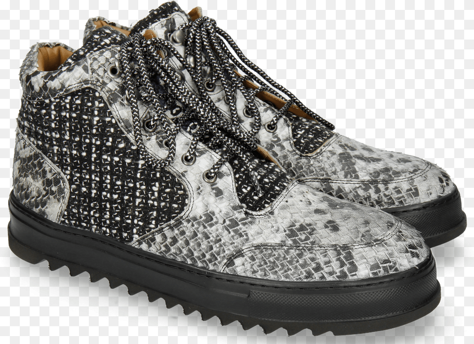 Sneakers Max 1 Snake Tweed Black White Sneakers, Clothing, Footwear, Shoe, Sneaker Free Png