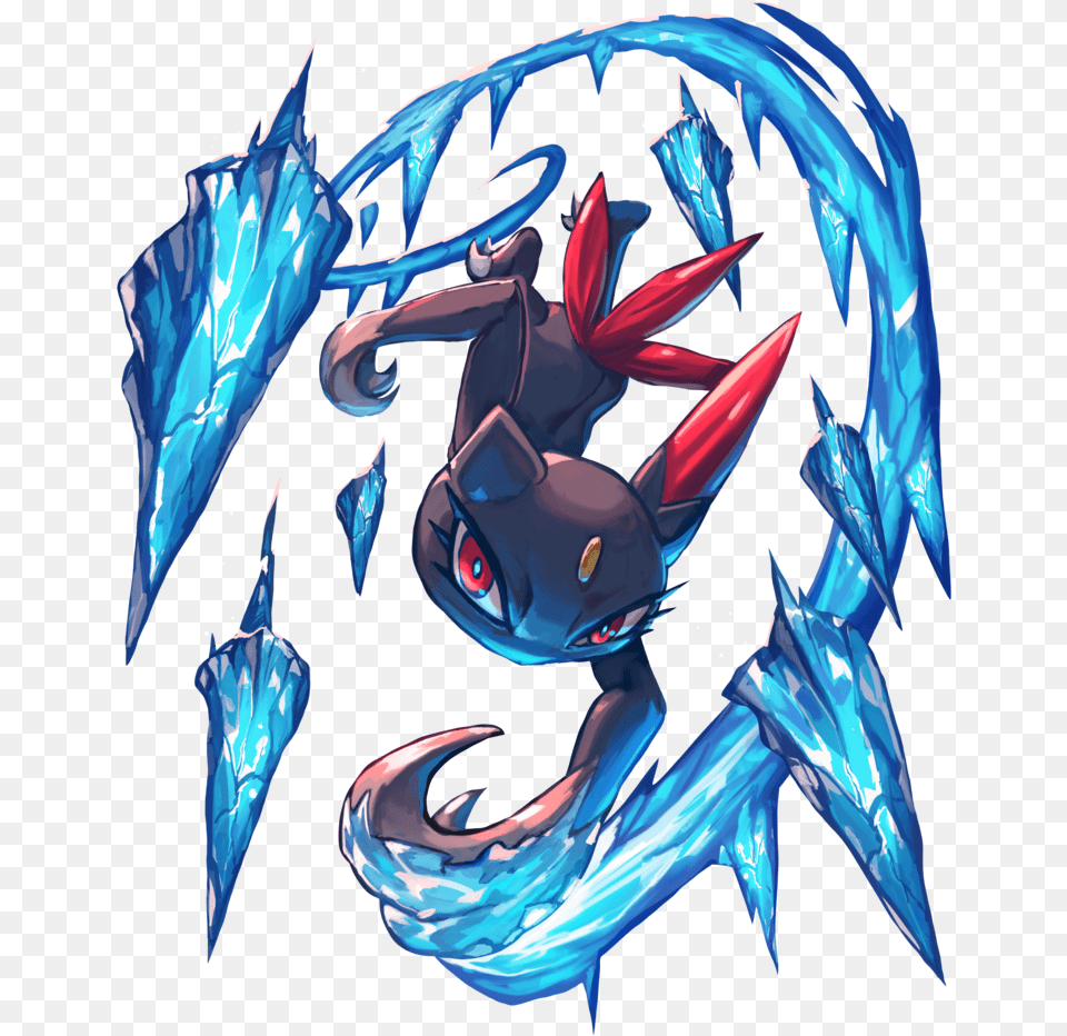Sneasel Used Crash By Sneasel Used Icicle Crash, Dragon, Adult, Female, Person Png Image