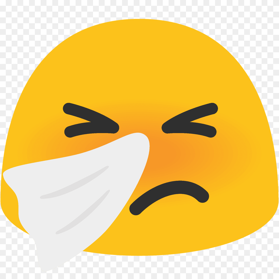 Sneezing Face Emoji Clipart, Cap, Clothing, Hat, Swimwear Free Transparent Png