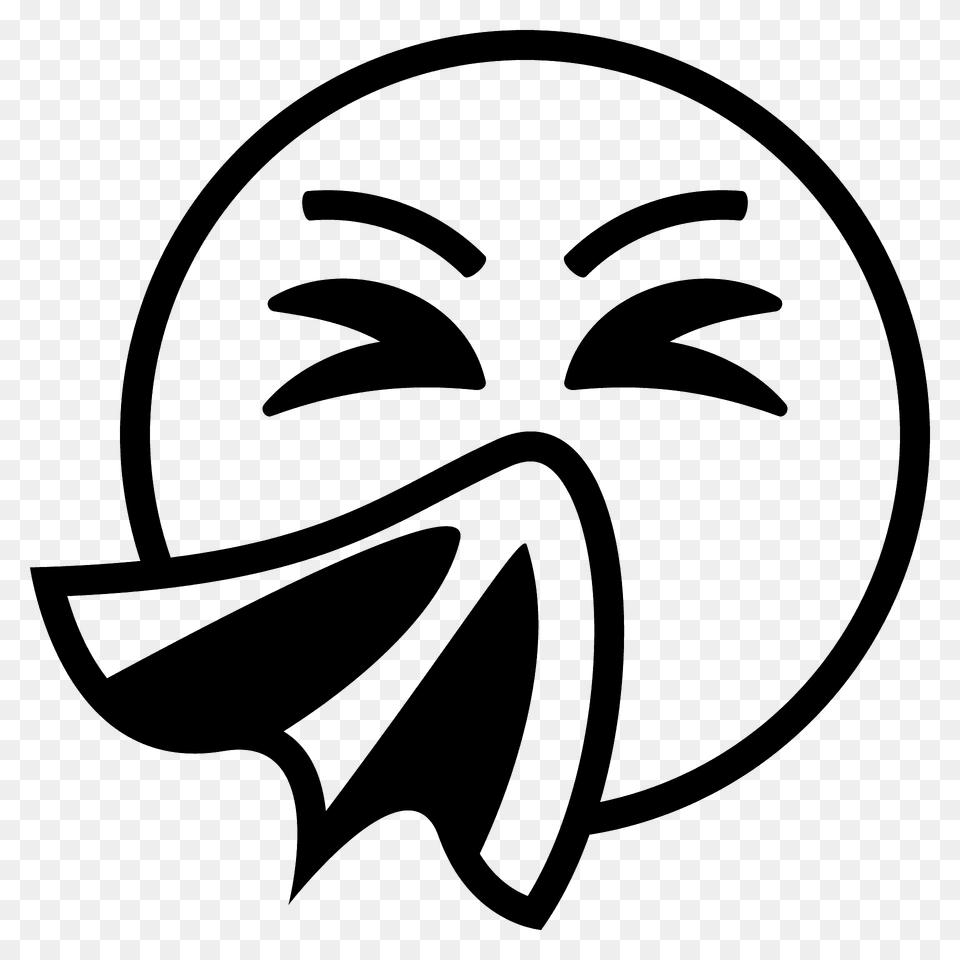 Sneezing Face Emoji Clipart, Logo, Stencil, Food, Fruit Free Png