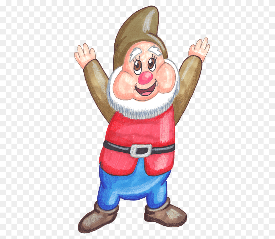 Sneezy Dwarf Midget Happiness Midget Drawing, Baby, Person Png Image