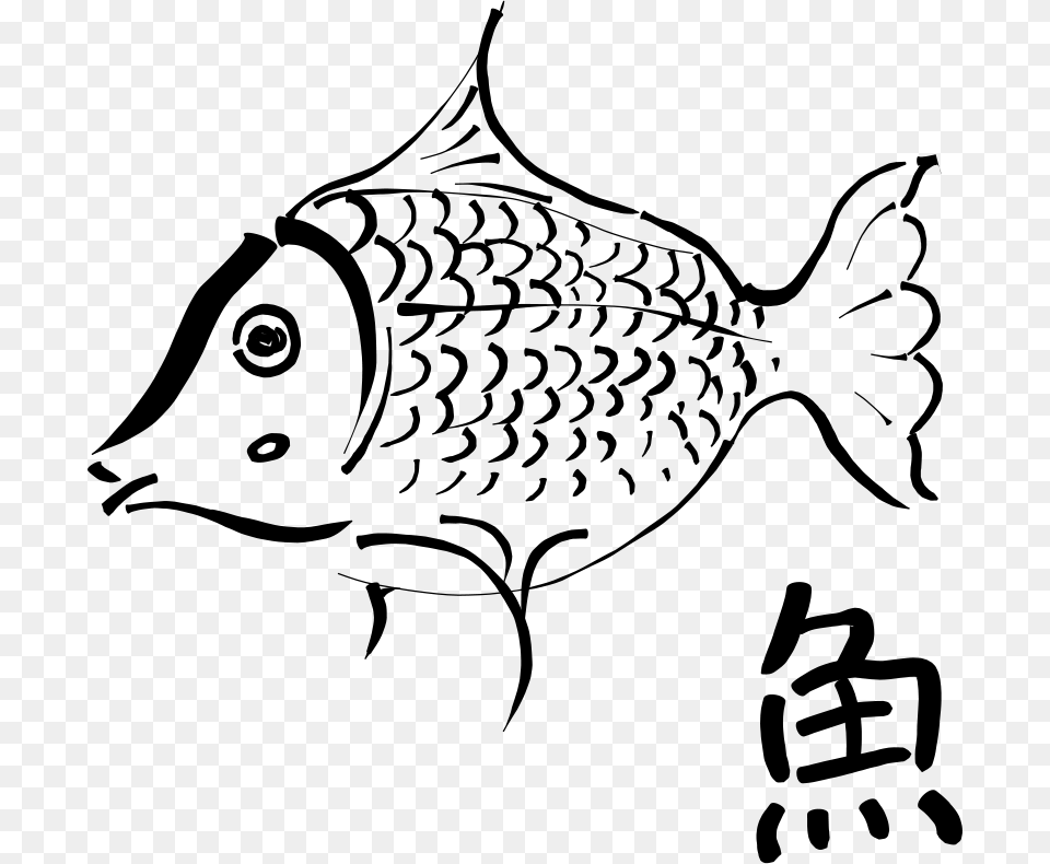 Sneptune Fish In Ink, Gray Free Transparent Png