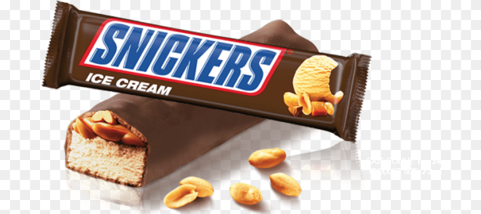 Snicker Bar Snickers Ice Cream Bar, Food, Sweets, Nut, Plant Png