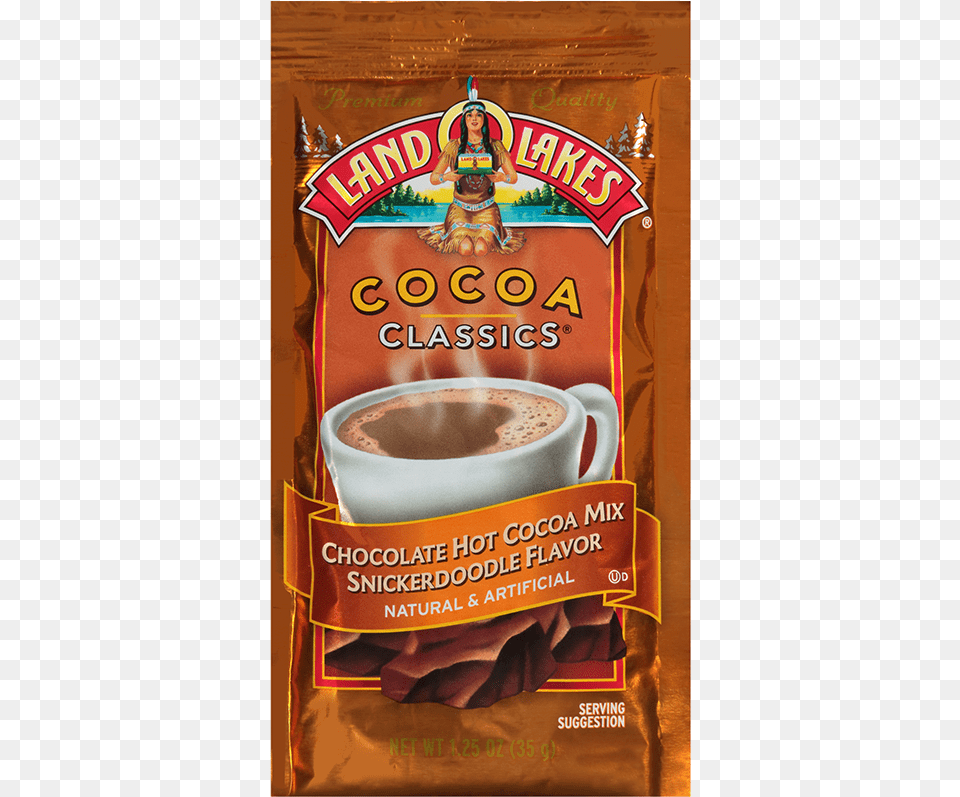 Snickerdoodle Cocoa Classics Caramel Hot Chocolate Mix, Cup, Advertisement, Poster, Person Free Transparent Png