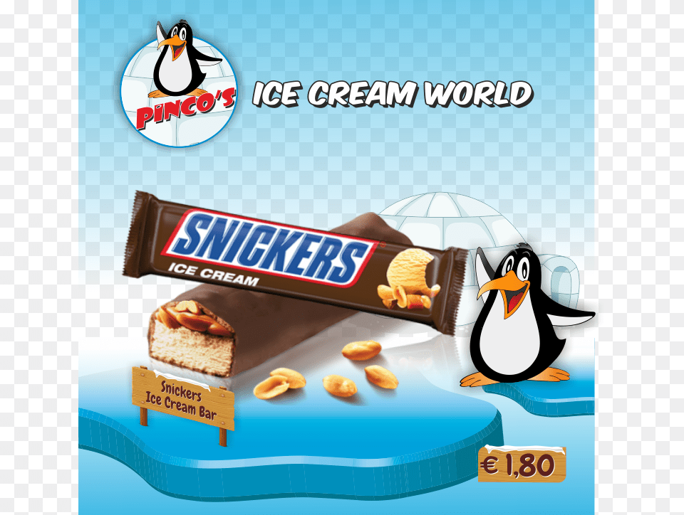 Snickers Chocolate, Animal, Bird, Penguin, Food Free Png