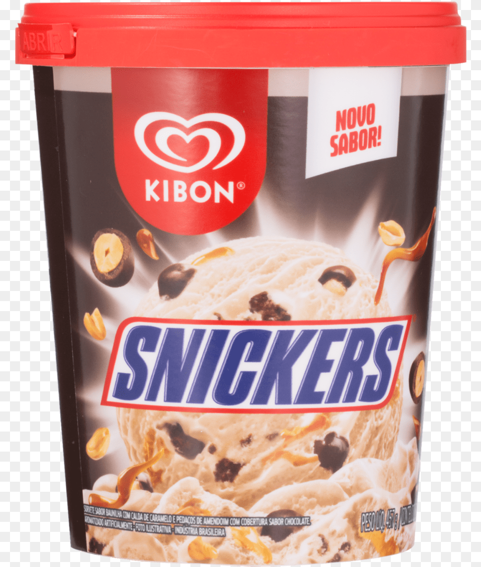 Snickers Download Sorvete Kibon Snickers, Cream, Dessert, Food, Ice Cream Png Image