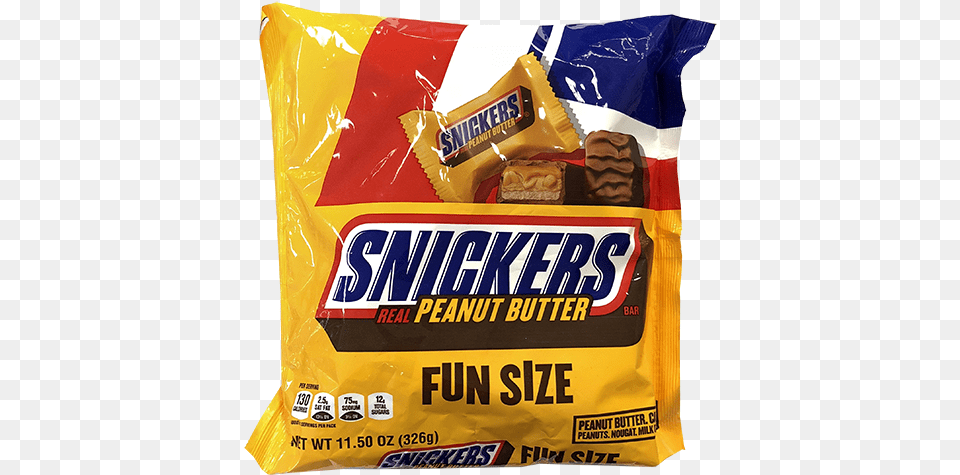 Snickers Peanut Butter Fun Size Candy Bars Snickers Protein Bar 18 Bars Chocolate Caramel Peanut, Food, Sweets, Snack, Birthday Cake Free Png