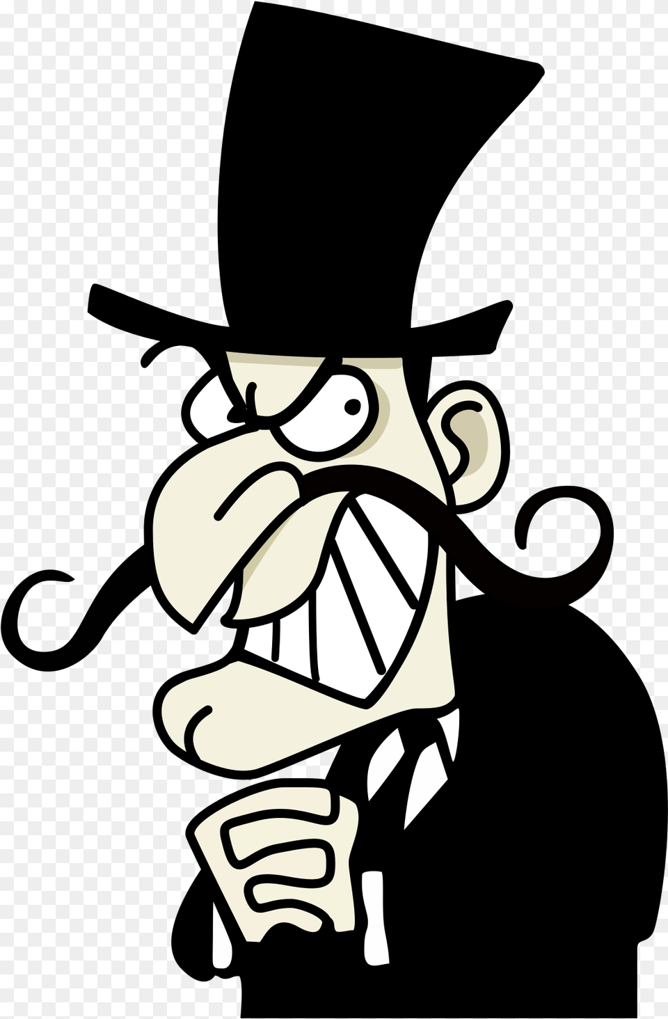 Snidely Whiplash, Cartoon, Stencil, Body Part, Hand Free Png
