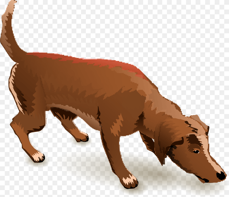 Sniffing Dog Clipart, Animal, Canine, Golden Retriever, Mammal Png