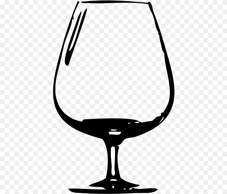 Snifter Black And White Tulip Glass, Alcohol, Beverage, Liquor, Red Wine Free Transparent Png