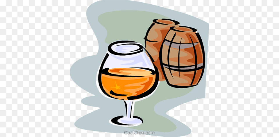 Snifter Of Cognac Royalty Free Vector Clip Art Illustration, Glass, Alcohol, Beverage, Liquor Png Image