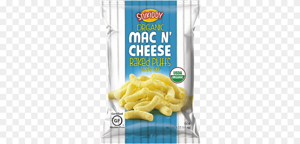 Snikiddy Organic Mac N Mac And Cheese Baked Puffs, Food, Macaroni, Pasta Free Png