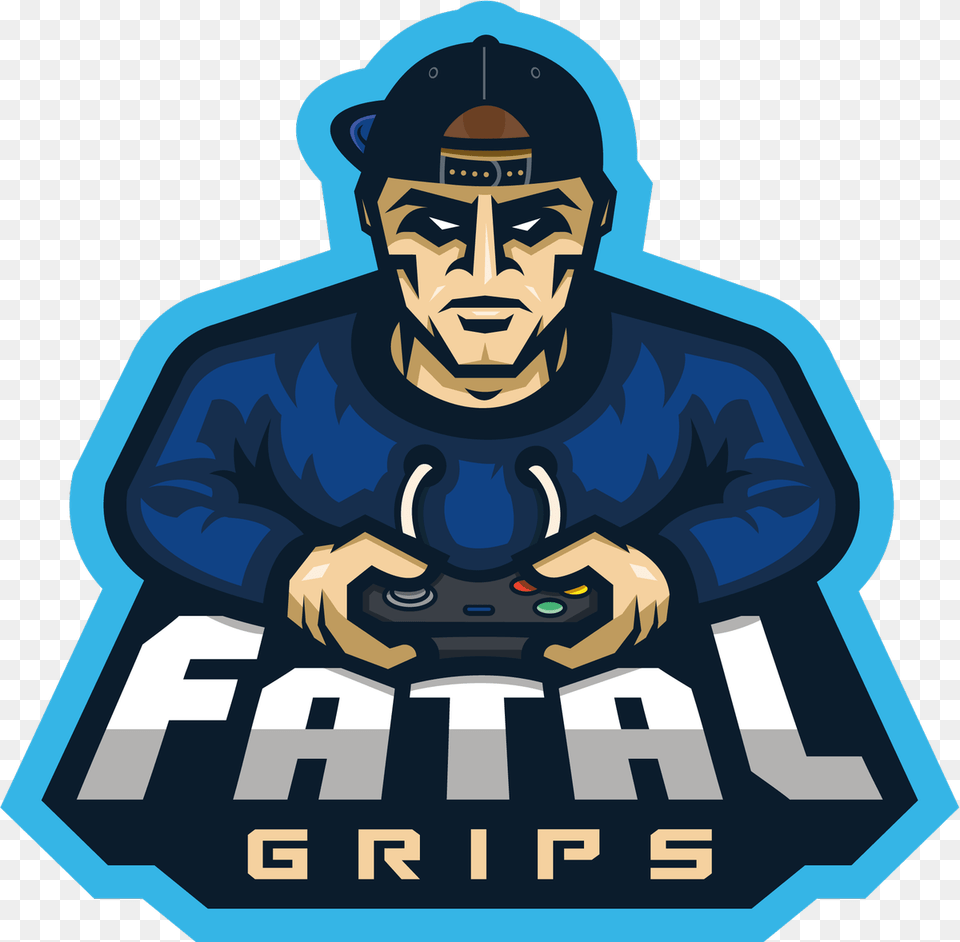 Snipemeplease Fatal Grips Logo, People, Person, Adult, Male Free Png Download