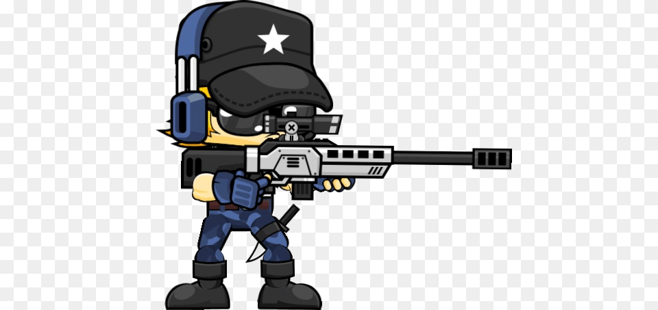 Sniper, Weapon, Firearm, Gun, Rifle Png Image