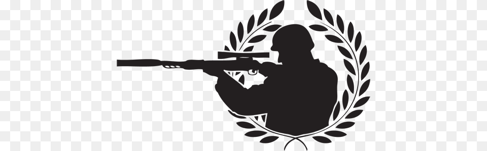 Sniper, Gray, Firearm, Gun, Rifle Png