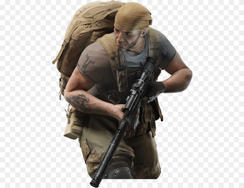 Sniper, Adult, Person, Male, Man Png Image