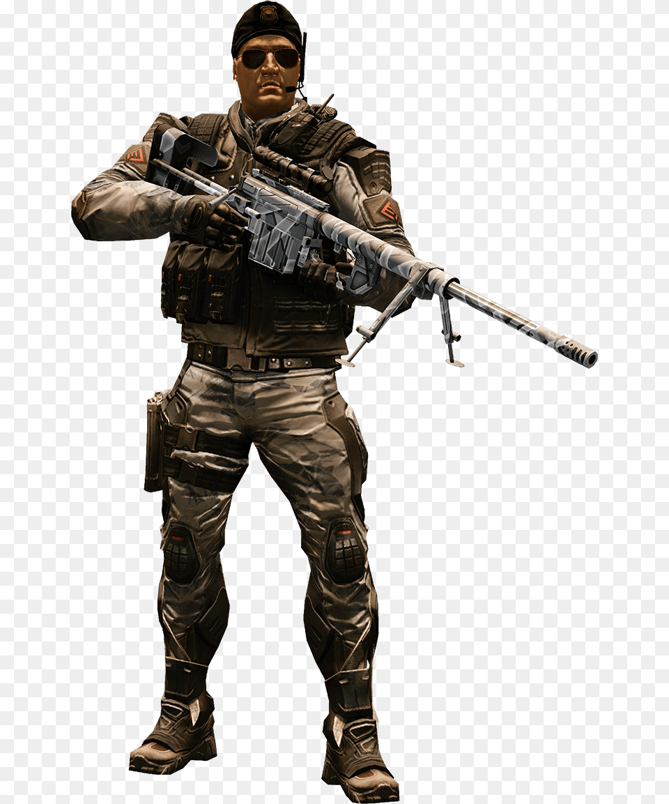 Sniper, Gun, Weapon, Adult, Male Free Png Download