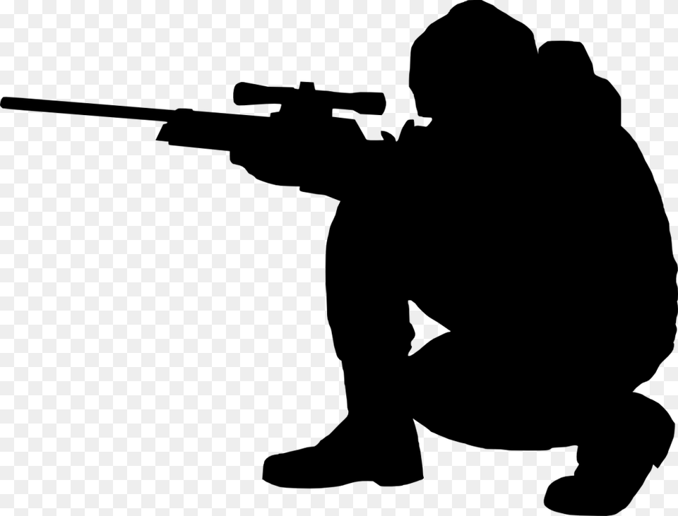 Sniper, Gray Free Png