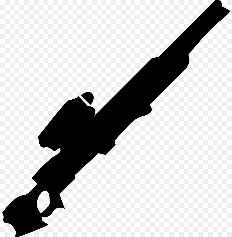 Sniper Gun Silhouette Blaster Silhouette, Firearm, Rifle, Weapon, Stencil Free Transparent Png