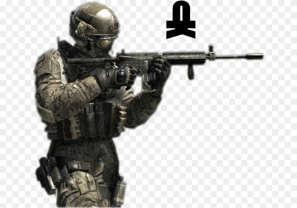 Sniper Picture Black And White Library Call Of Duty Modern Warfare 2018, Firearm, Gun, Helmet, Rifle Png Image