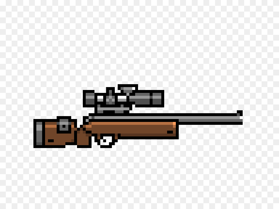 Sniper Pixel Art Maker, Firearm, Gun, Rifle, Weapon Free Png Download