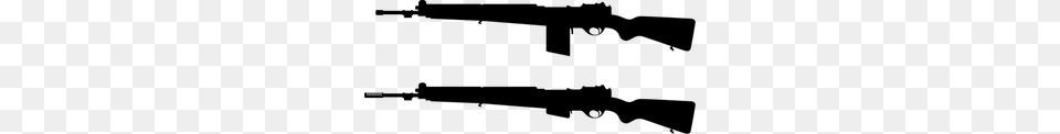 Sniper Rifle Clipart, Gray Png