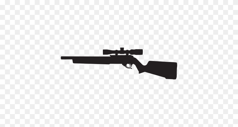 Sniper Rifle Grey Silhouette, Firearm, Gun, Weapon Free Transparent Png