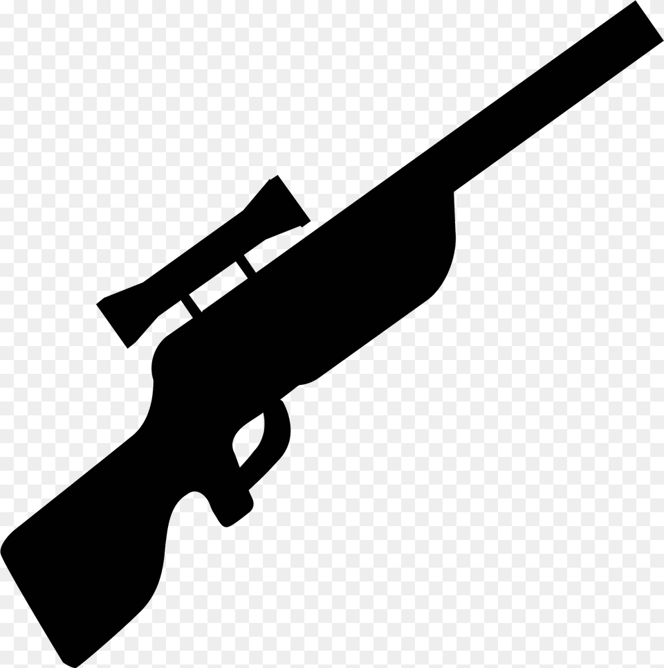 Sniper Rifle Icon Icons Sniper, Gray Free Png Download