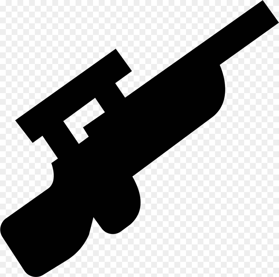 Sniper Rifle Icon Sniper Rifle, Gray Png