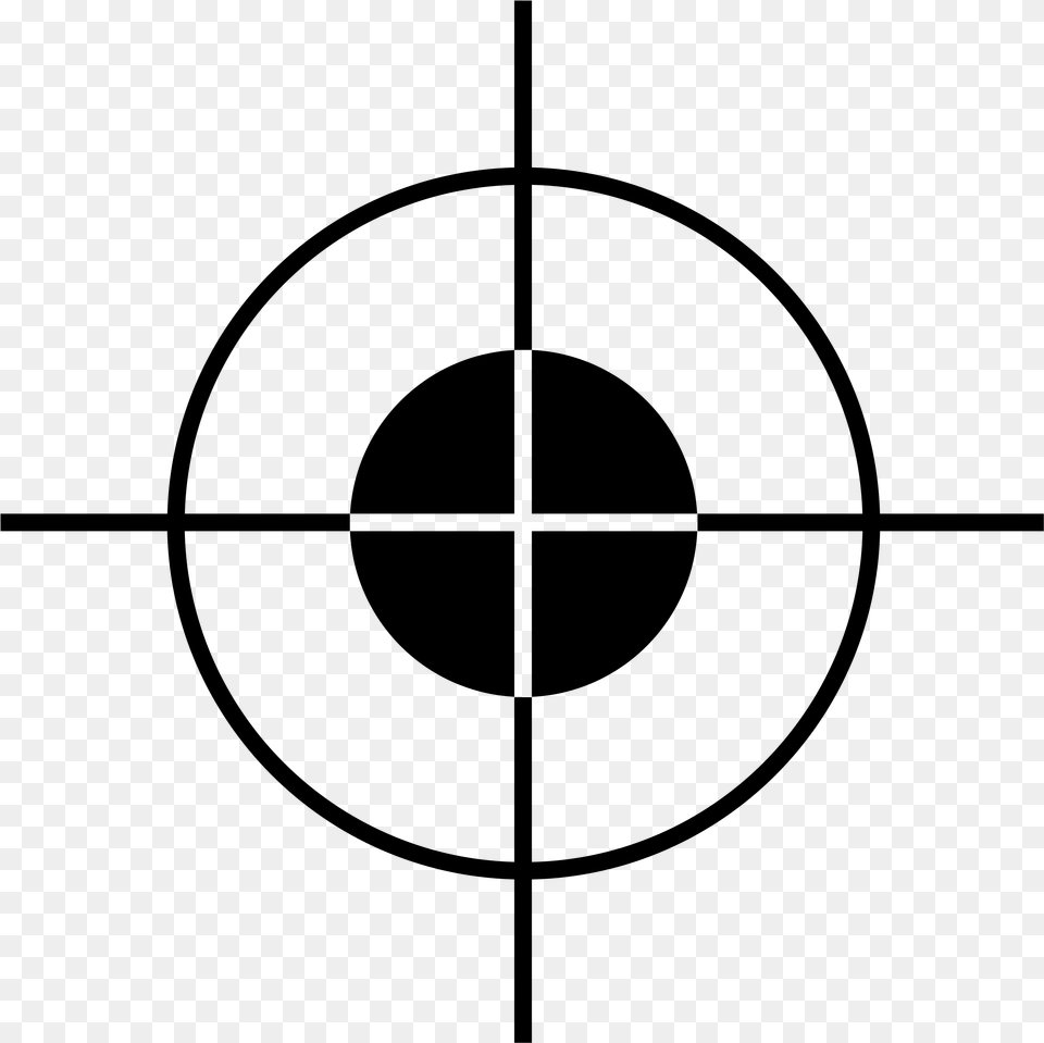 Sniper Target Transparent Background, Gray Free Png