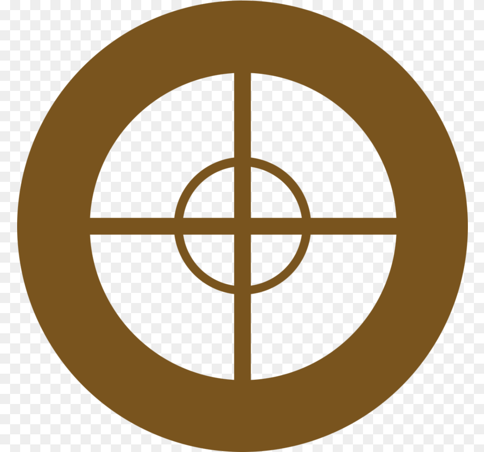 Sniper Tf2 Logo Crosshair, Cross, Symbol, Disk Png Image