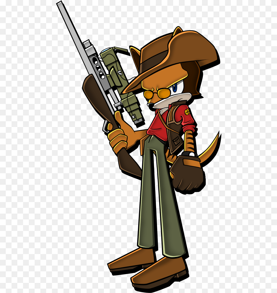 Sniper The Thylacine By Sillyewe Sniper, Weapon, Rifle, Gun, Firearm Free Png Download