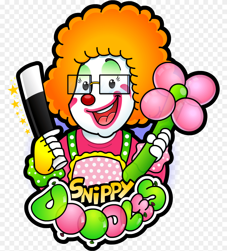 Snippy Doodles The Clown Snippy Doodle Clipart, Performer, Person, Face, Head Png Image