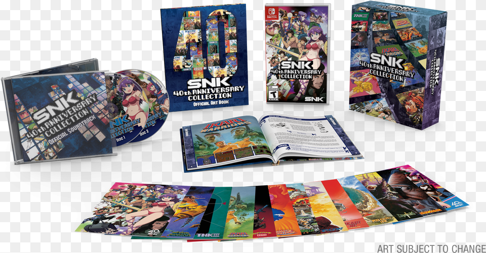 Snk Online Store Powered By Nisa Snk 40th Anniversary Snk 40th Anniversary Collection Special Edition Nintendo, Publication, Advertisement, Book, Poster Png Image