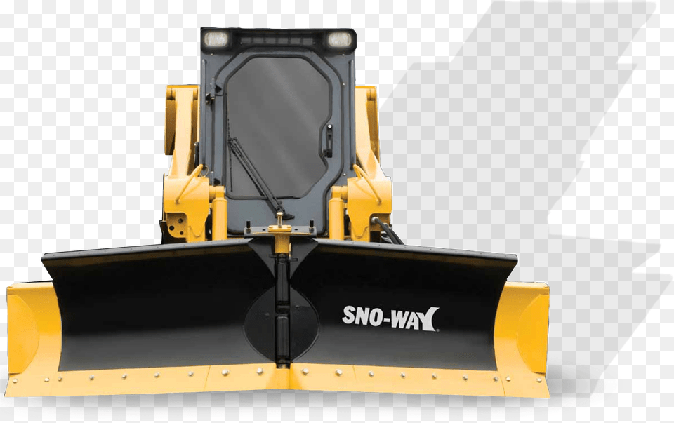 Sno Way Skid Steet Plows Control Equipment, Machine, Bulldozer, Snowplow, Tractor Png Image
