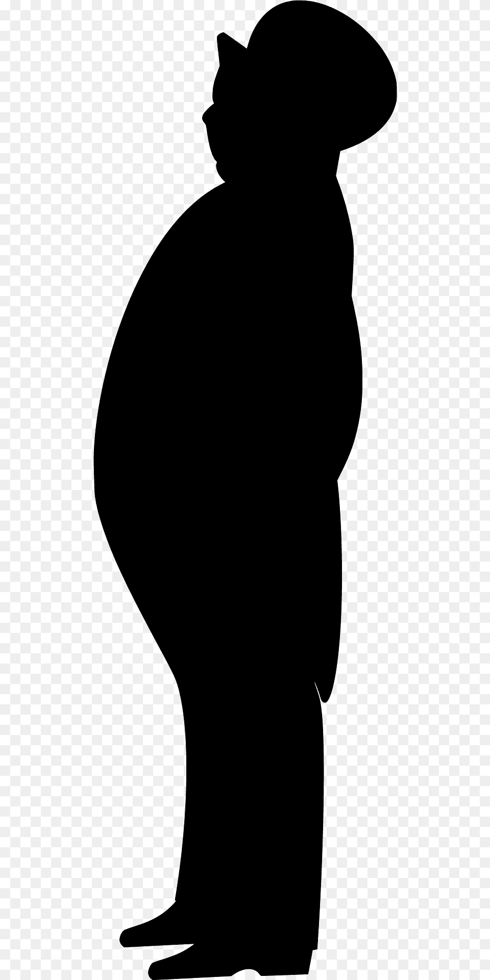 Snobby Man With His Nose In The Air Silhouette, Adult, Male, Person Free Png Download