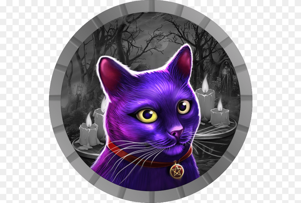 Snoof Avatar Floor Medallion, Purple, Animal, Cat, Mammal Free Transparent Png