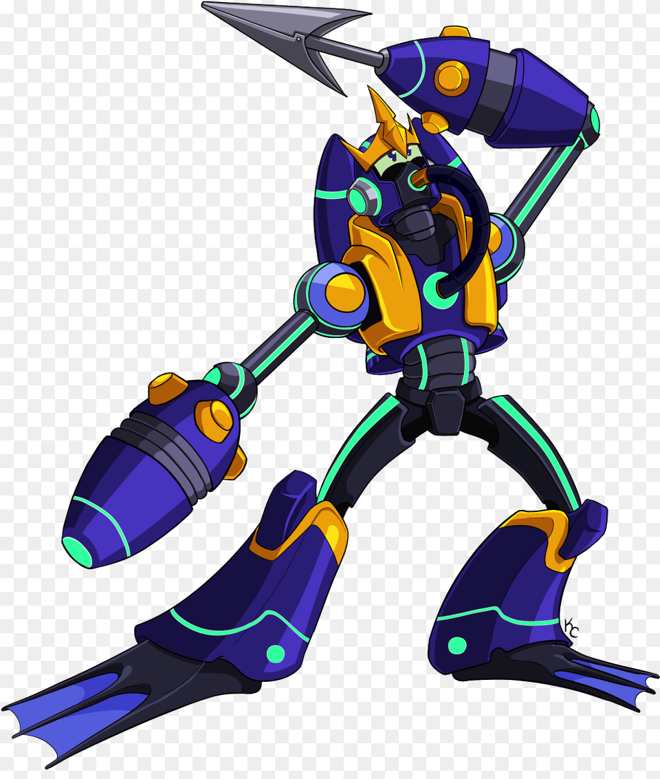 Snookumsgal Mega Man Fully Charged Waveman, Robot, Device, Power Drill, Tool Free Png Download