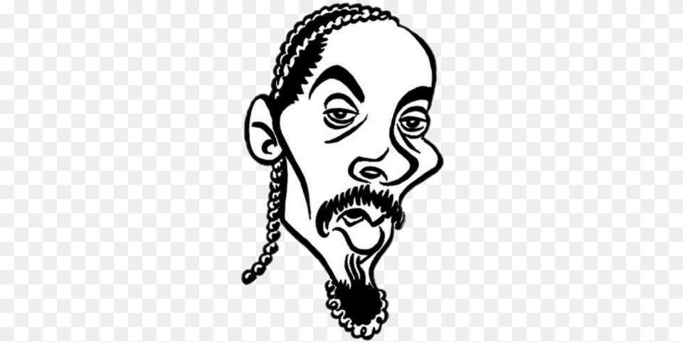 Snoop Dog Clip Art, Stencil, Person, Head Free Transparent Png