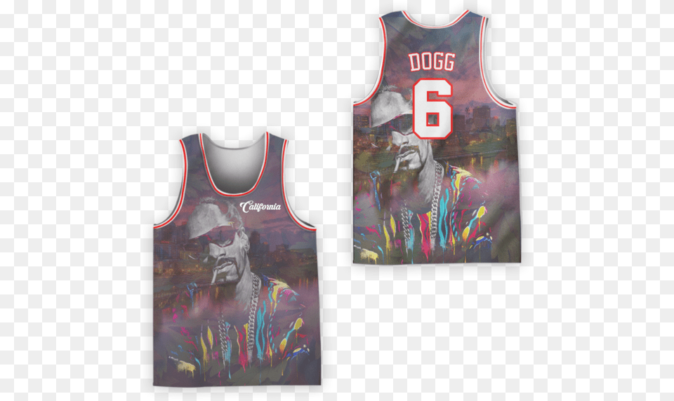 Snoop Dogg 12 Braids Purple Basketball Jersey Knjj4cmt Vest, Clothing Free Png